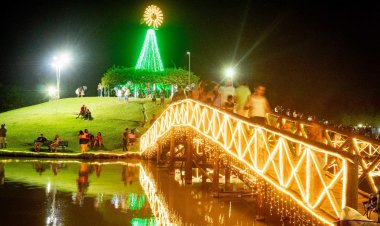 Parque Ipanema: acendimento das luzes de  Natal será nesta segunda-feira (16), às 18h  Administração municipal convida o público para um momento único de muita luz, música, emoção e magia