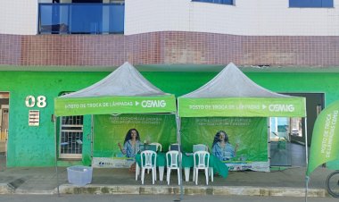 Projeto da Cemig que troca lâmpadas gratuitamente chega a mais uma cidade do Vale do Aço