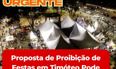 Proposta de Proibição de Festas em Timóteo Pode Prejudicar Economia Local e é Vista como Ação Política da Oposição