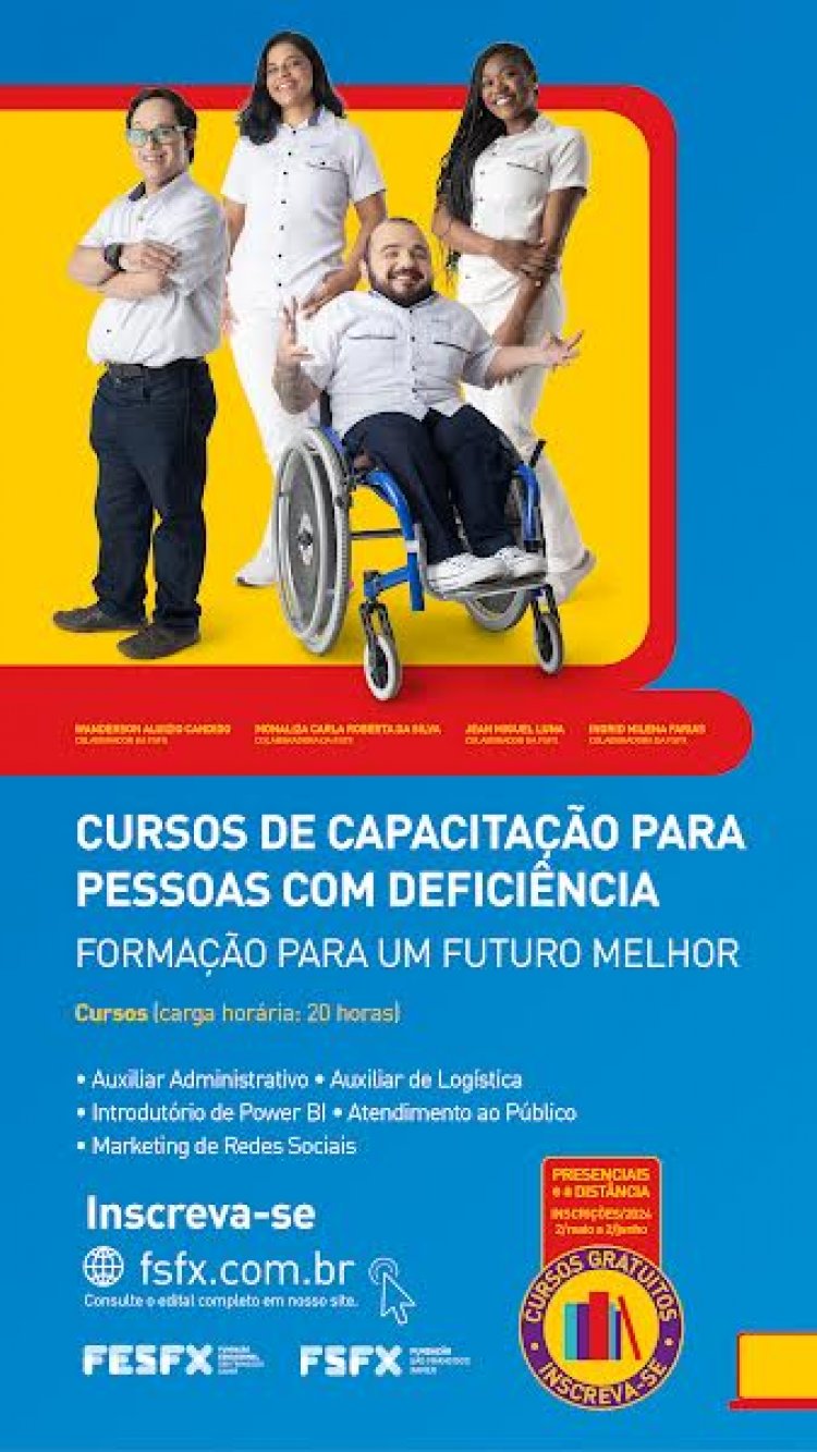 Fundação São Francisco Xavier lança Programa de Capacitação Profissional para Pessoas com Deficiência